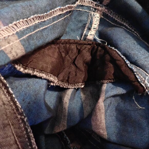 Cute striped puff sleeve 80s-does-50s blouse - Picture 5 of 8